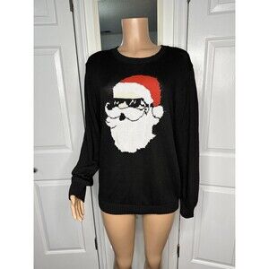SHEIN Cool Santa Sunglasses Ugly Christmas Sweater XL